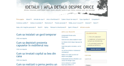 Desktop Screenshot of idetalii.ro